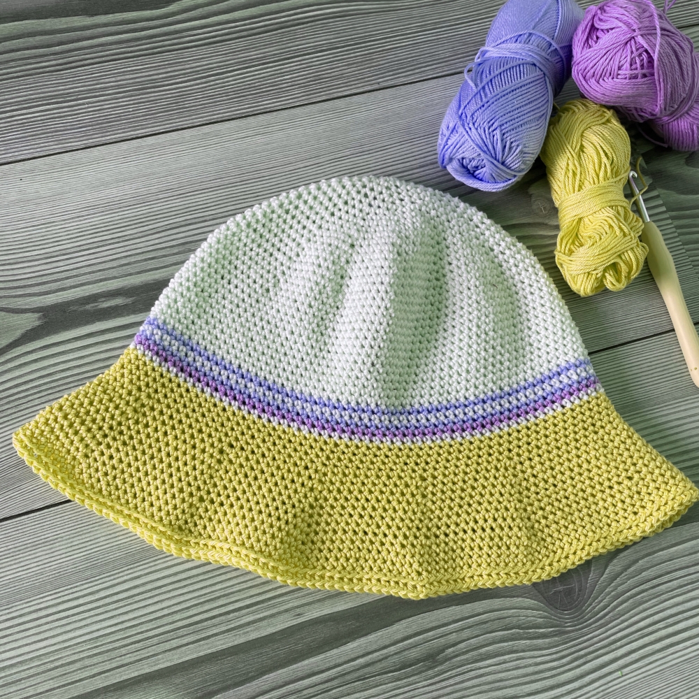 Häkelanleitung Sonnenhut June verschiedene Größen